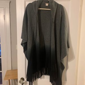 Ombré throw sweater